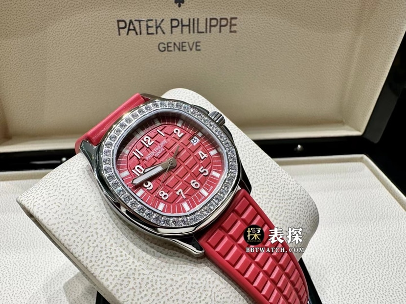 Patek Philippe MMA Factory 5067A Grenadier Women's Replica Watch Durable Rubber Enamel Red Dial