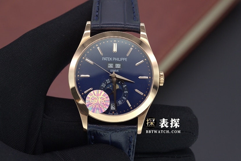 GR Factory Patek Philippe Grand Complications Patek Philippe Réplique de montre 1:1 Cadran bleu avec mouvement mécanique japonais 9015 Bracelet en cuir Modèle 5396R-015