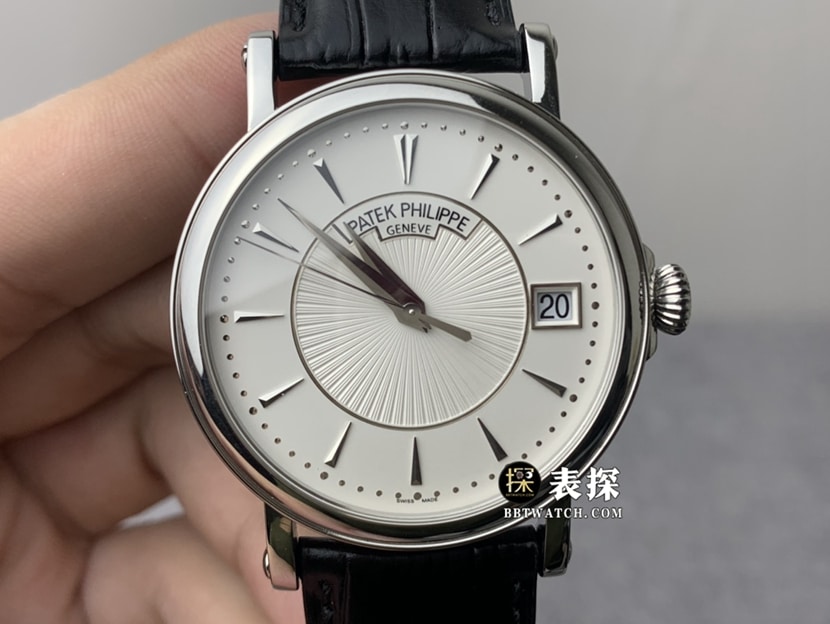 ZF Patek Philippe 5153G-010 men's classical timepiece: premium white gold Original Factory Collectwith silver-white dial and folding buckle