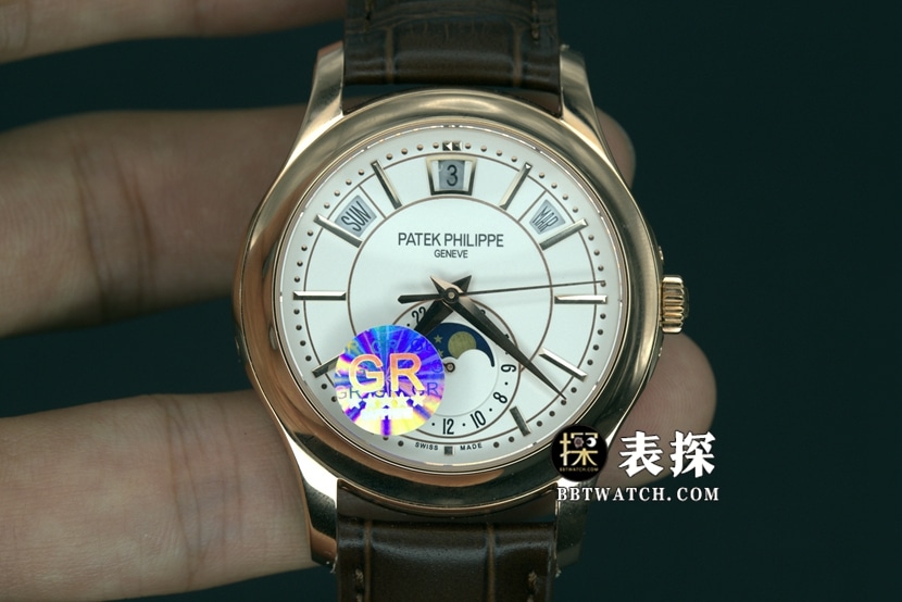 Reloj con complicaciones GR Factory Patek Philippe Patek Philippe para hombre 5205R-001, última actualización V2, réplica Super A con esfera y correa blancas