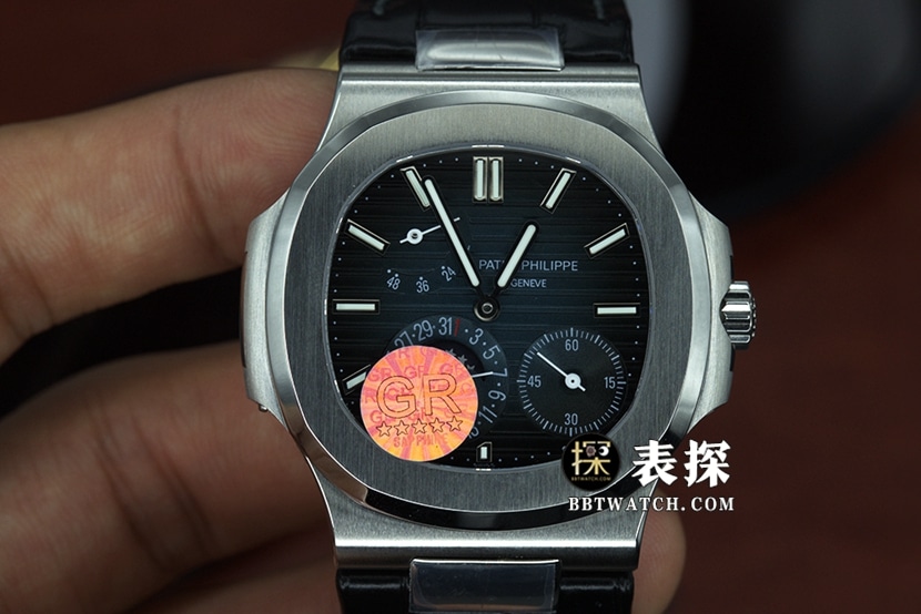 GR Factory Patek Philippe 5712 King of Steel Sporty Elegant 1:1 Replica Watch with Black Dial and Strap, Cal.240 Movement