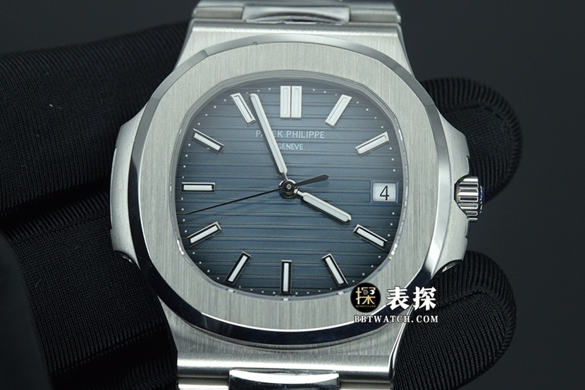 3K factory Patek Philippe Patek Philippe men's sports elegance 1:1 super A super clone watches blue sunburst dial steel strap 5811/1G-001 with Swiss ultra-precision bearings and 100% noise reduction