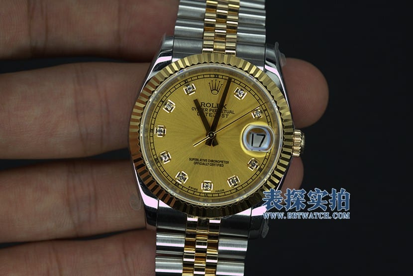 Rolex Datejust m126333-0012 Champagne Dial 18K Gold-Steel Super A Original Factory Collect