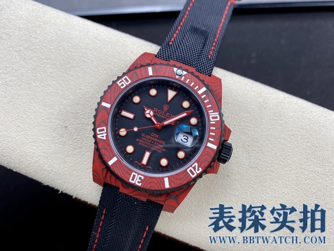 VS Rolex Red Devil Submariner 1:1 Replica Watches Featuring Carbon Fiber Case and 3135 Movement