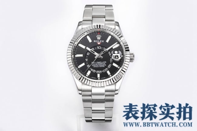 Men’s Rolex Longitude M336934-0007 Top 1:1 Super Clone Watch with Black Dial, 42 mm Ring Command Bezel and Scratch-Resistant Sapphire Crystal