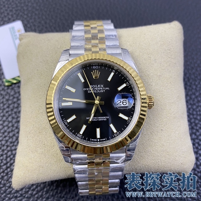 VS Rolex Datejust 126333 41MM Black Dial Gold-Steel Top 1:1 Clone Watch with New 3235 Movement