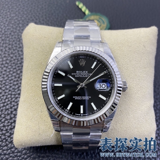 VS Rolex 126334 Super Clone Men's Logotype Top Replica Watch with 3235 Movement Black Dial