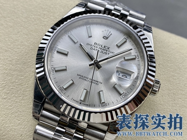 VS Rolex Datejust 41MM Replica Watch m126334-0004 with 3235 Movement, Silver Gray Dial