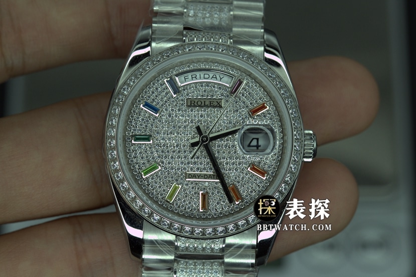 BP Factory Rolex Day-Date Rolex feminino Full Sky Star Dial 2836 Movimento Pulseira de aço m128349rbr-0012 One-to-One Super A Replica