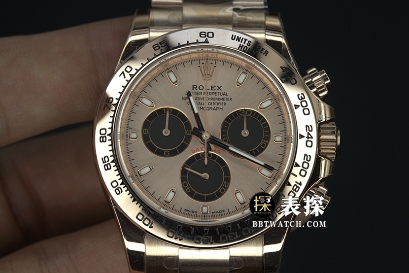 BT Factory Rolex Herren Daytona Super A Nachahmung Uhren Roségold Stahlarmband Modelle m116505-0016
