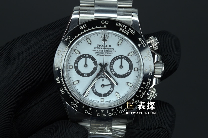 Rolex C Factory Ditoner Daytona Panda 1:1 Replica Watch with Luminous Dial, Steel Ceramic Bezel & 4130 Movement m116500ln-0001