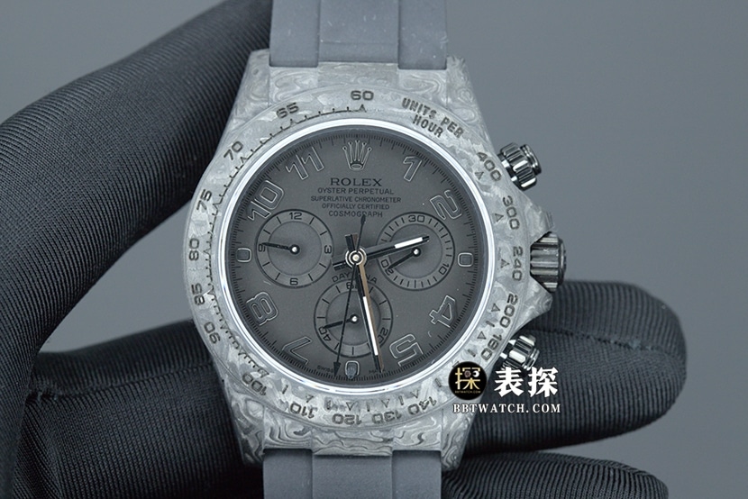 JH Factory Rolex Cosmic Daytona Chronograph Lightweight Carbon Fiber Rubber Strap Super Clone 1:1