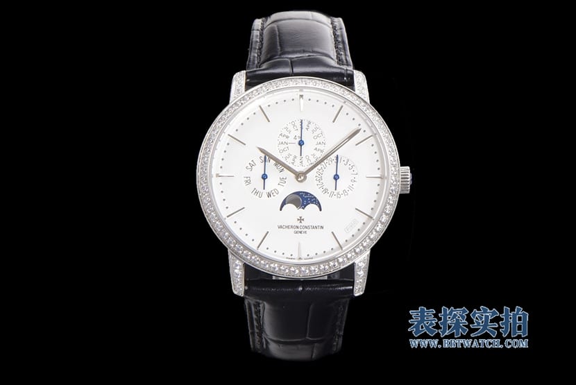 Vacheron Constantin Heritage Series Perpetual Calendar Men's White Dial Watch, Ultra-Thin 1:1 Super Clone Mechanical Timepiece