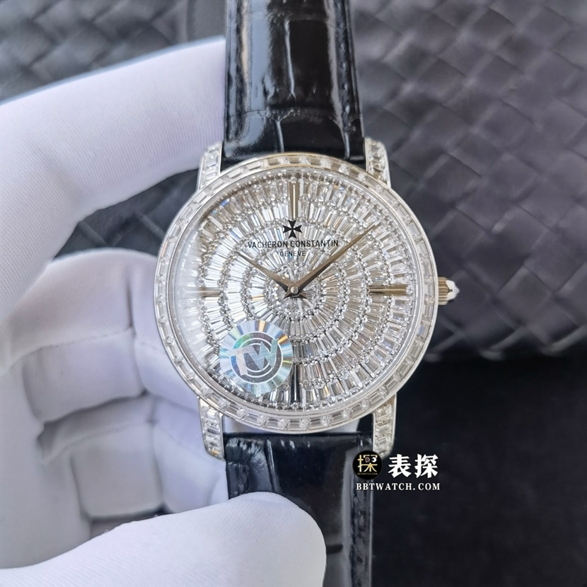 TW Factory Vacheron Constantin Vacheron Constantin Men's Heritage Haute Horlogerie Original Factory Top CollectWatches, Fine Jewelry Diamond Plate Belt Model 81760/000G-9862