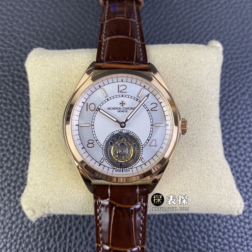Vacheron Constantin TFL Factory B488 Men's Woodland Type Automatic Tourbillon Silver Plate Watch Model 6000E/000R-B488