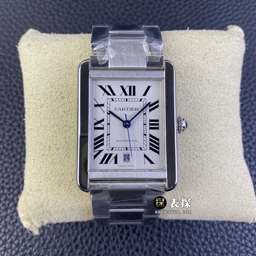 Cartier W5200028 Tank Series Original Factory super clone mechanical men's steel belt automatic watch