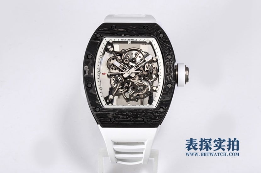 BBR Factory Richard Mille RM055 Men's Ultra Light NTPT Carbon Fiber Skeleton with One-Piece Shock Absorber Movement