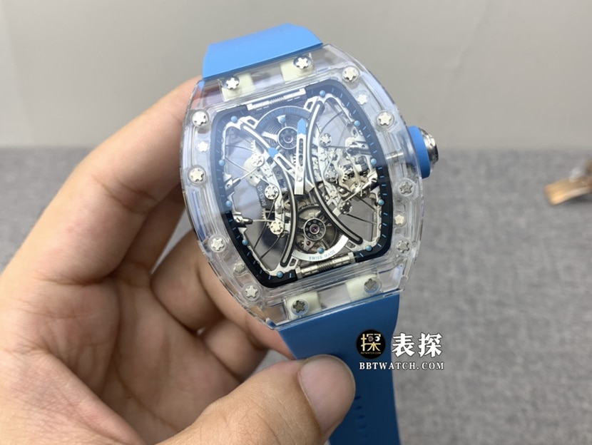 JB Factory Richard Mille RM 53-02 Men's Original Factory Imitation Watch with Openworked Disk, Sapphire Crystal Rubber Model