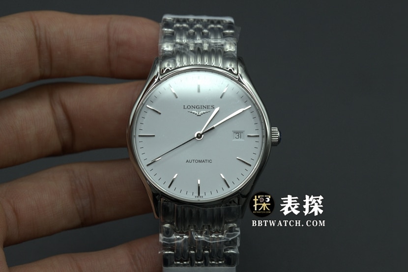 GK Factory Longines Herren-Lvya Original Factory Top-Replikuhr, weiße Platte, silberne Nadel, Stahlarmband, Modell L4.960.4.12.6