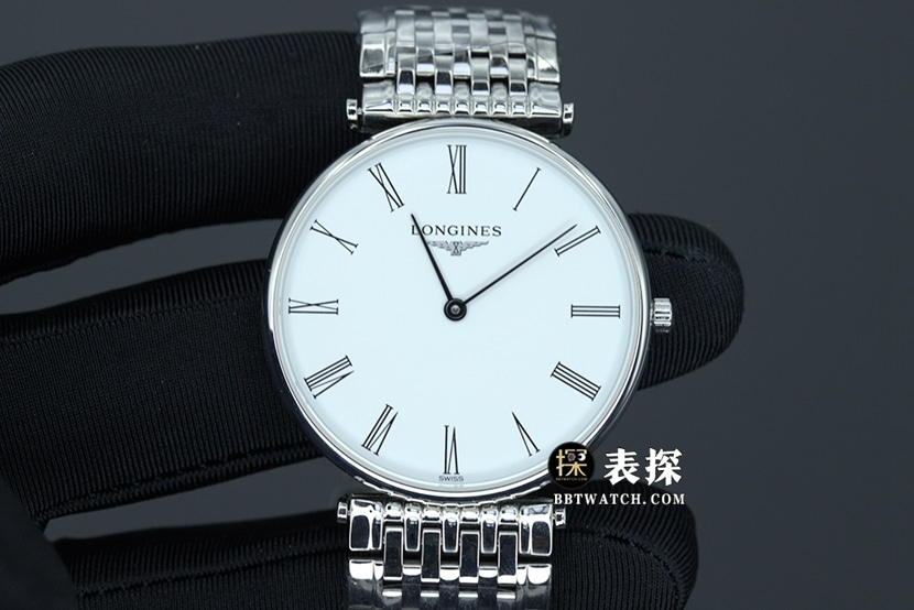 Elegante reloj de lujo Longines L4.209.4.11.6 1:1 Super A con correa de acero ultrafina para mujer, esfera blanca
