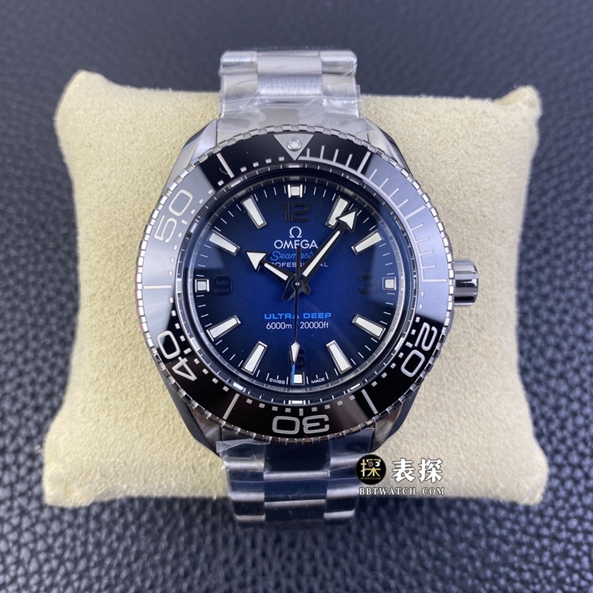 SBF Factory Omega Seamaster Super A Clone Omega: King of the Seas Esfera degradada azul-negra, correa de acero 215.30.46.21.03.001