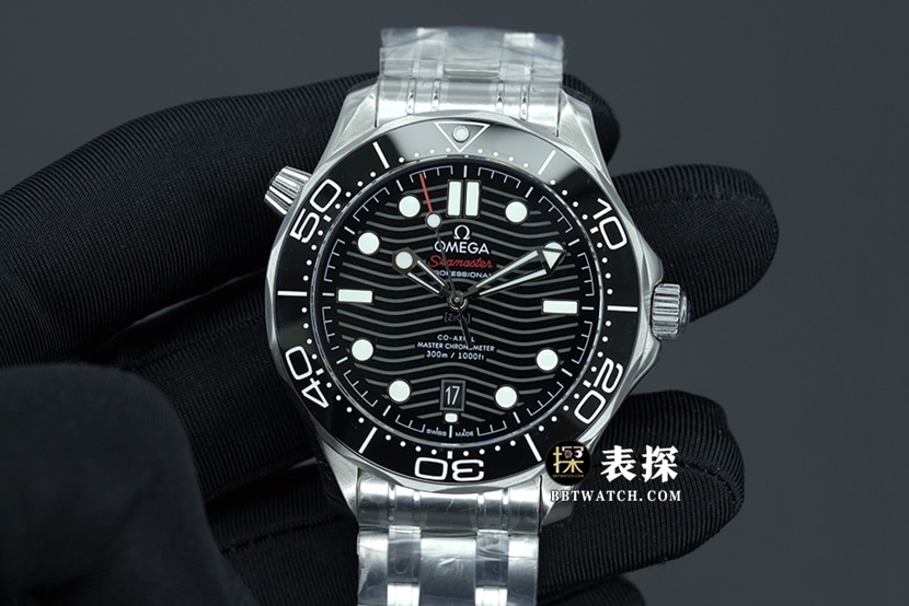 VS Factory Omega Seamaster 300M Reloj de buceo para hombre, correa de acero de 42 mm, esfera de cerámica completa Réplica 1:1 Super A 210.30.42.20.01.001