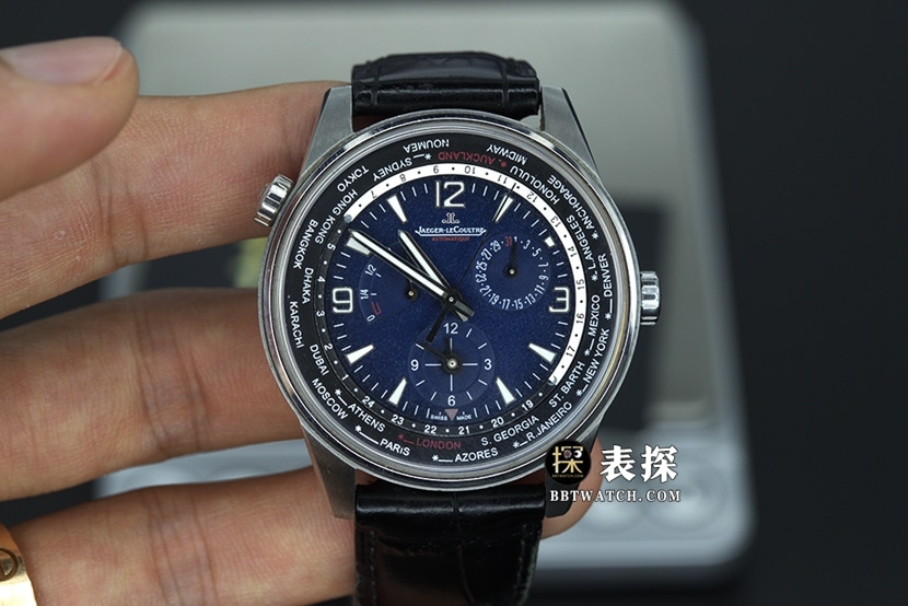 ZF ZF Factory Jaeger-LeCoultre Men's Jaeger-LeCoultre Beichen Geographer World Time 1:1 Replica Watch, 42mm Blue-and-Black Gradient Model 904847J