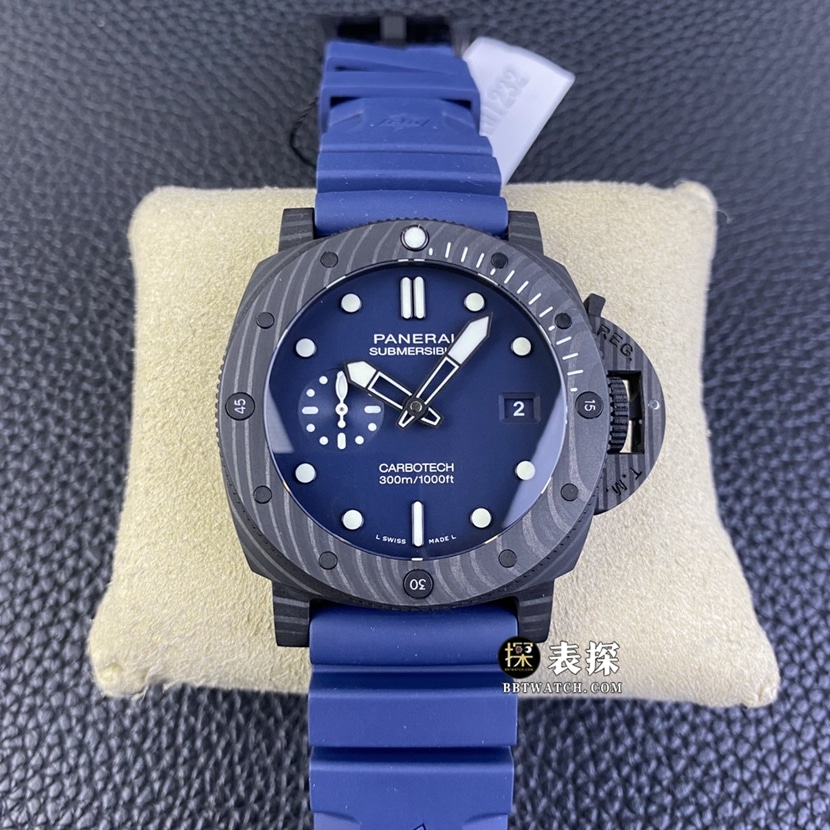 SBF Factory Panerai PAM01232 Herren-U-Boot Original Factory Super Ein Super-Klon, leichte, korrosionsbeständige und farblich passende Gummimodelle aus Kohlefaser