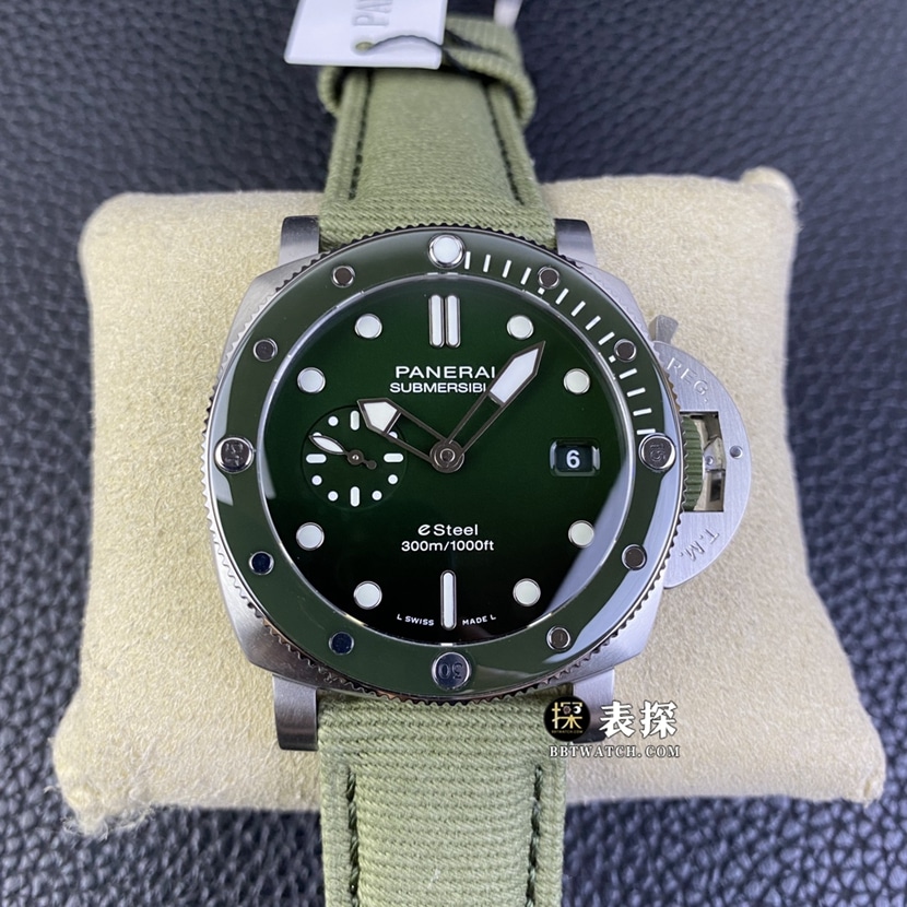 SBF Factory Panerai PAM01287 U-Boot-Replik: Smaragdgrünes, poliertes Zifferblatt mit Farbverlauf, Original Factory Super A-Handwerkskunst