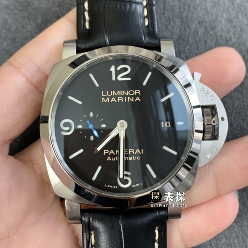 TTF Factory Panerai Herren Luminol Super A Super Clone Uhren mit schwarzem Scheibenarmband, Modelle PAM01312