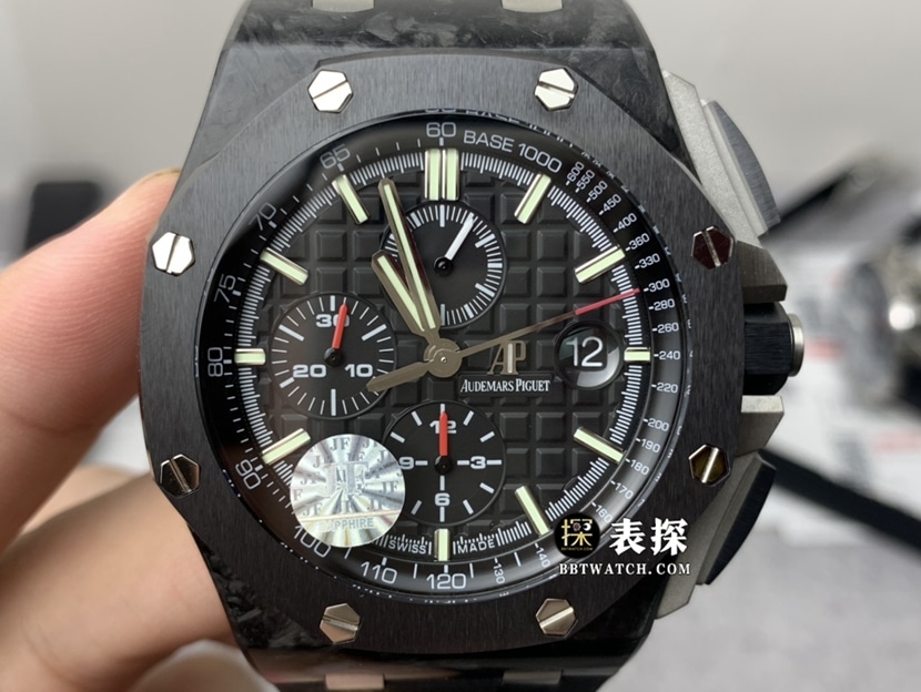 JF Factory Audemars Piguet Royal Oak Offshore Titanium 1:1 Super Clone Men's Watch Black Panda Dial 44MM A002CA