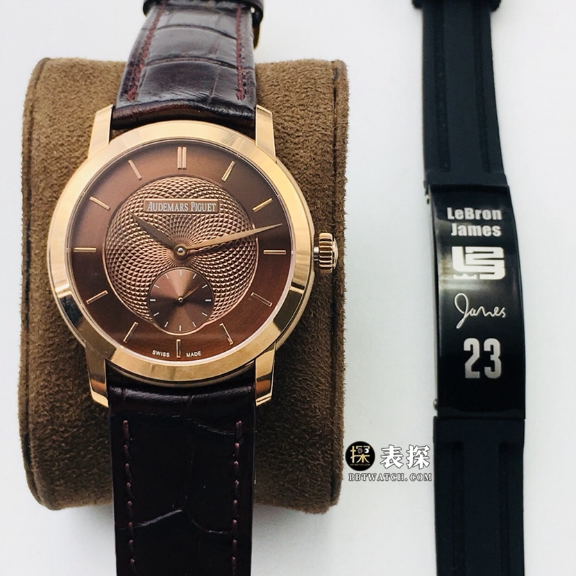 TW factory Audemars Piguet Audemars Piguet men's premium 1:1 imitation watches with JULES AUDEMARS dark brown dial, small seconds, and 316L strap models