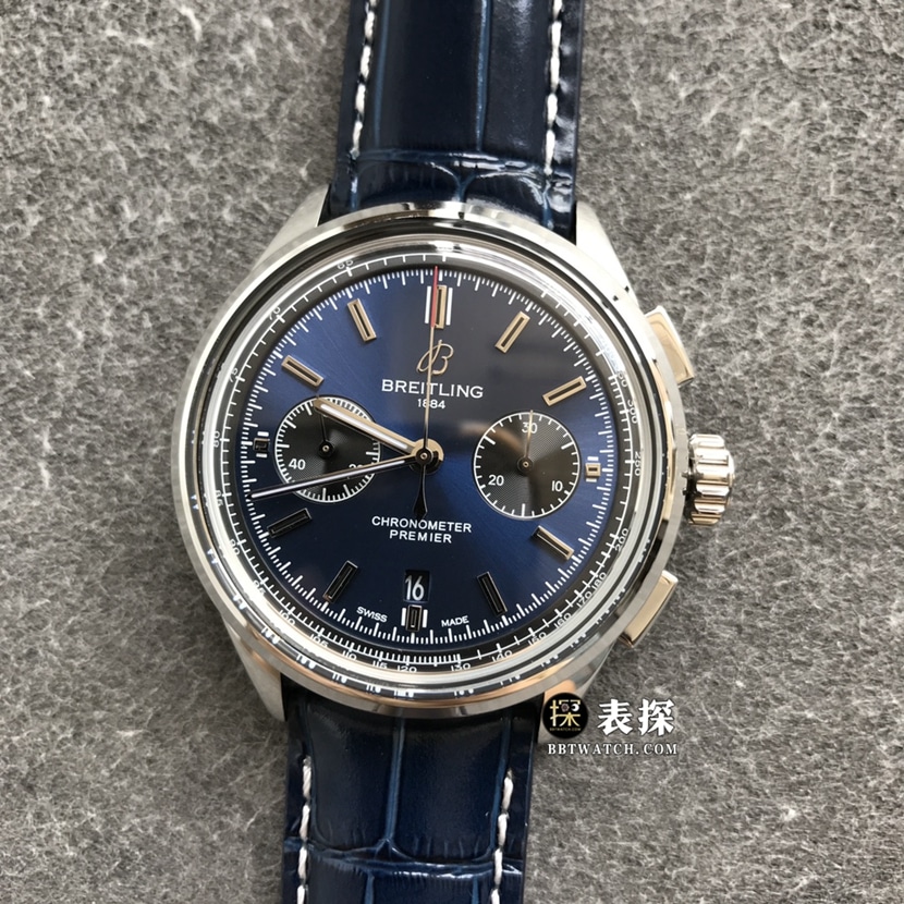 Breitling Puya Chronograph AB0118221C1X4 1:1 Top Replica with Curved Sapphire and Screw-Down Caseback