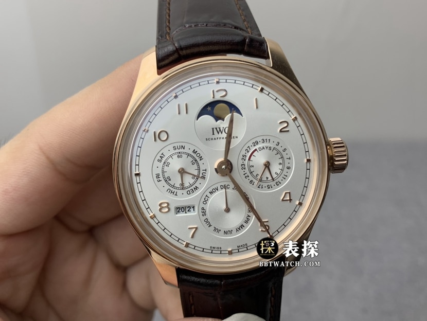 V9 Factory Portuguese IW503302 Men's Original Factory Super A Fine Imitation Watch—Silver White Dial Automatic Mechanism