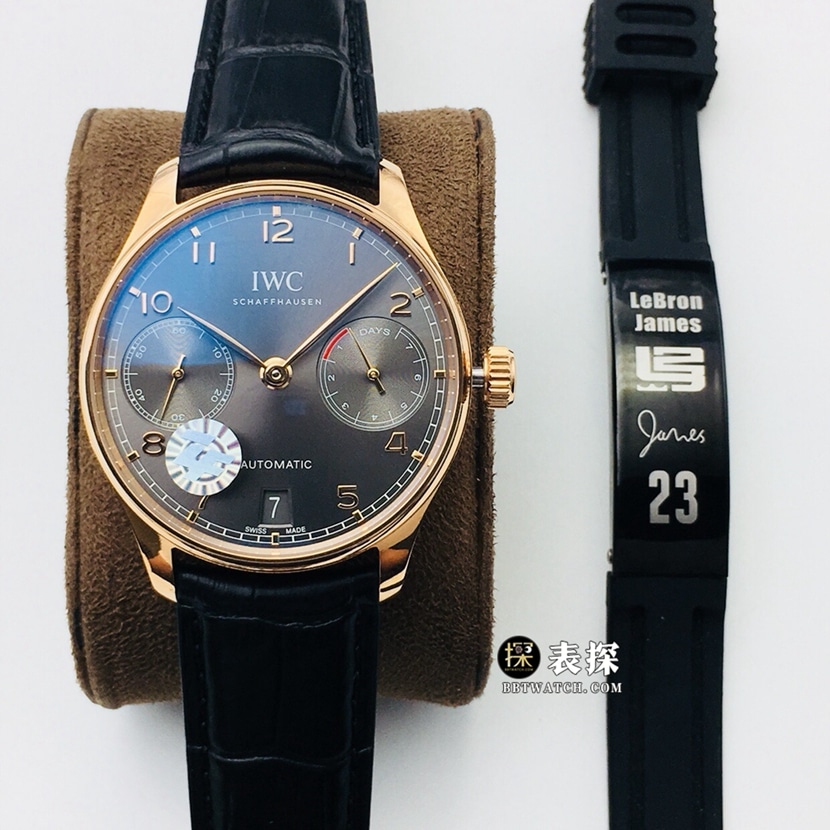 ZF Portugal IW500125 Premium 1:1 Replica Men's Watch Dark Gray Dial Automatic Mechanical Movement Italian Leather Strap