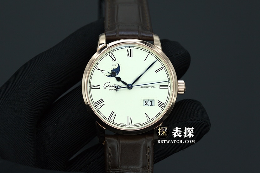 GF Factory Glashütte Original Congressman 100-04-32-15-04 Super Clone Uhr mit großem Datum und Mondphase, 316L-Stahlgehäuse und Kaliber 100-04