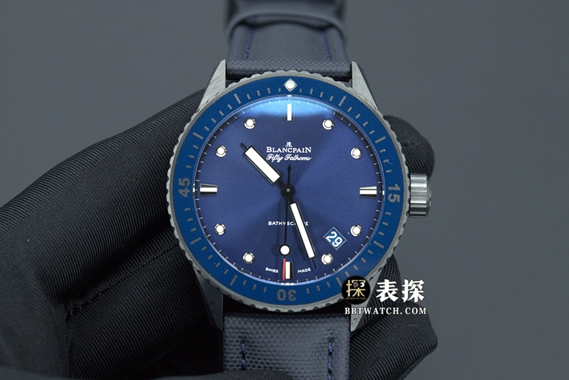 GF Factory Blancpain Herren Fifty Fathoms 43,6 mm blaues Zifferblatt High-Tech-Keramik Original Factory Top CollectUhr Modell O52A-5000-0240