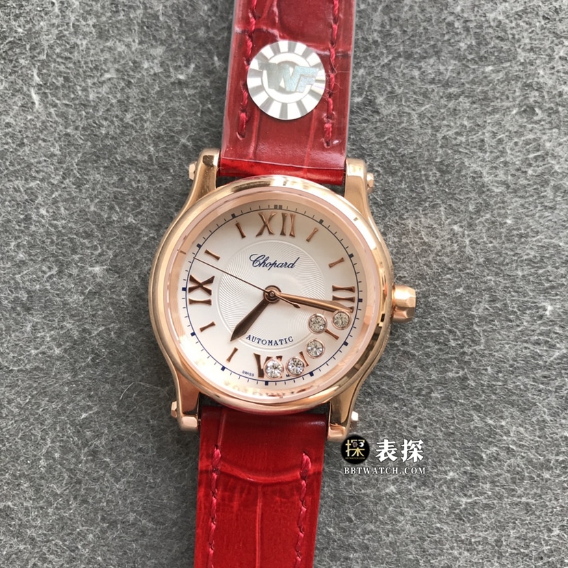 TWF Factory Chopard HAPPY DIAMONDS Five Moving Diamonds Original Factory Super Clone Women's Watch Silver White Dial 274893-5001