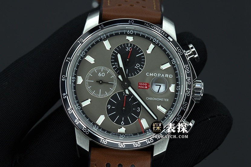 V7 Chopard Racing Chronograph Men's Ultra-Transparent Sapphire Dark Gray Panda super clone Super Clone Model 168571-3004