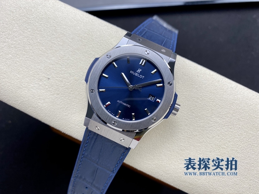 JJF Factory Hublot Classic Fusion 511.NX.7170.LR Reloj clon versión superior 1:1 con esfera azul para hombre