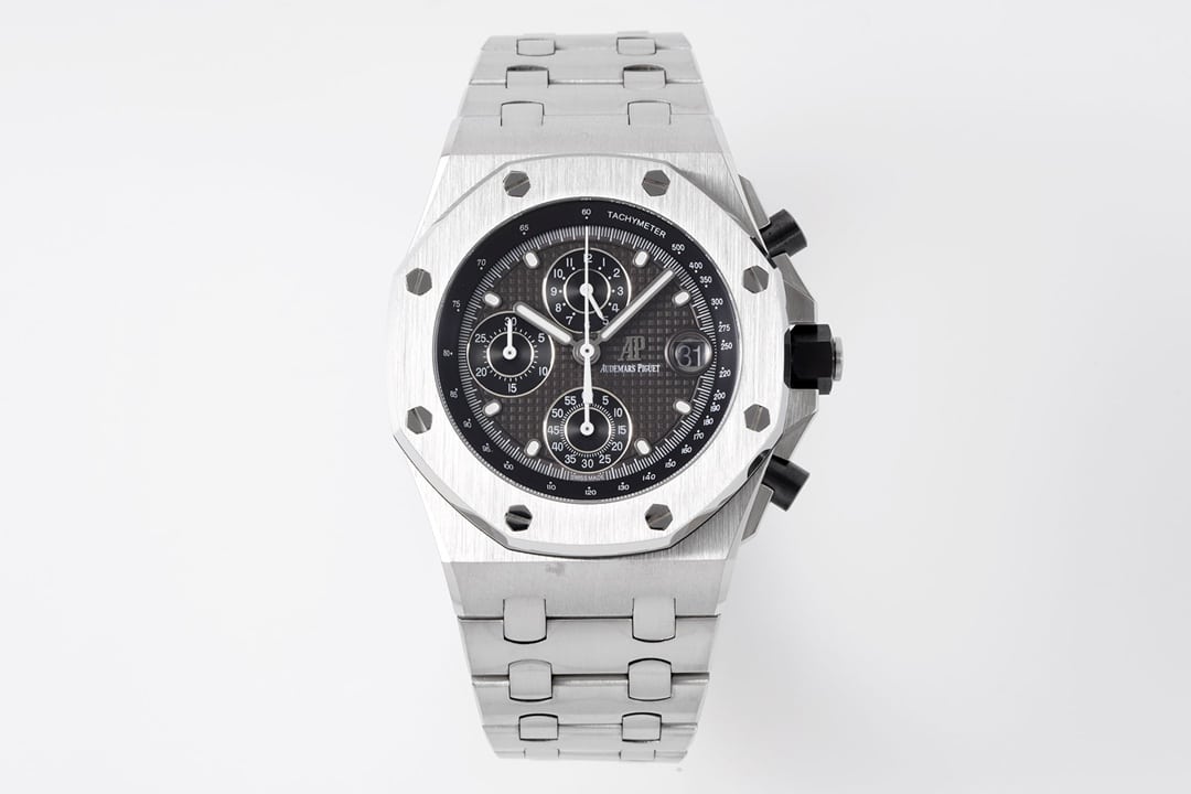 APF factory Audemars Piguet Royal Oak Offshore 1:1 replica chronograph steel bracelet dark gray dial 26238TI.OO.2000TI.01