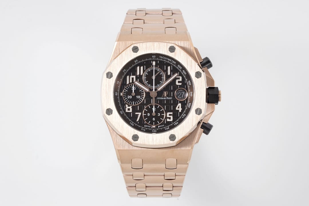 APF Audemars Piguet Royal Oak Offshore Steel Belt 1:1 Super Clone Coffee Panda Dial Model 26470OR.OO.A099CR.01