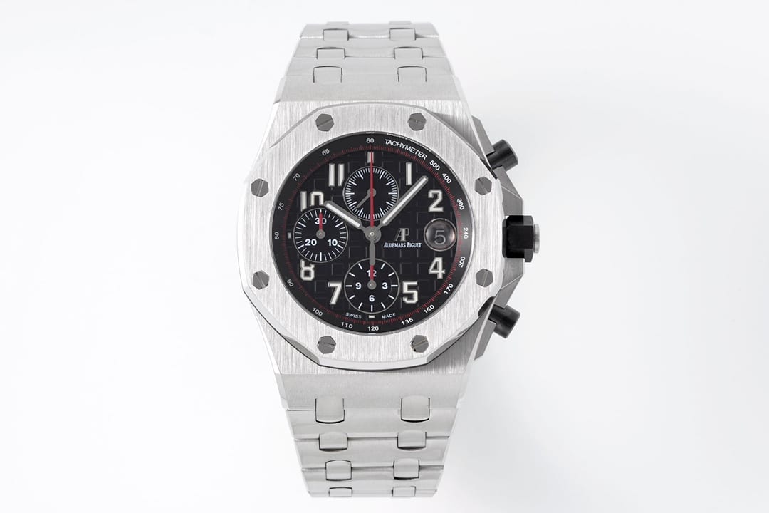 Audemars Piguet APF Royal Oak Offshore A101CR Super Clone 1:1 Top Replica Black Dial Steel Strap 26470ST.OO.A101CR.01