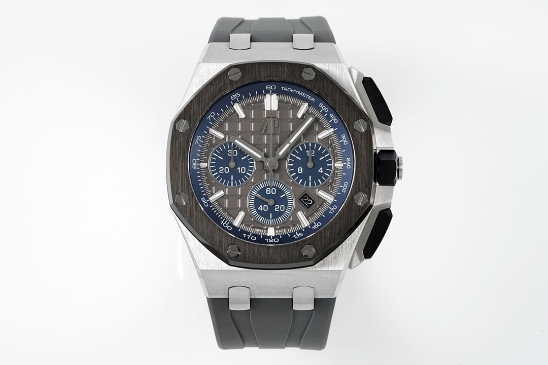Audemars Piguet Royal Oak Offshore 26420IO.OO.A009CA.01 APF Super Clone Gray Dial Rubber Strap 1:1 Replica Watch