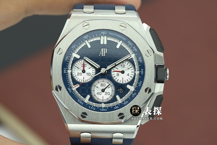 APF Audemars Piguet Offshore 1:1 Super Clone Replica Watch Blue Dial Rubber Model 26420TI.OO.A027CA.01