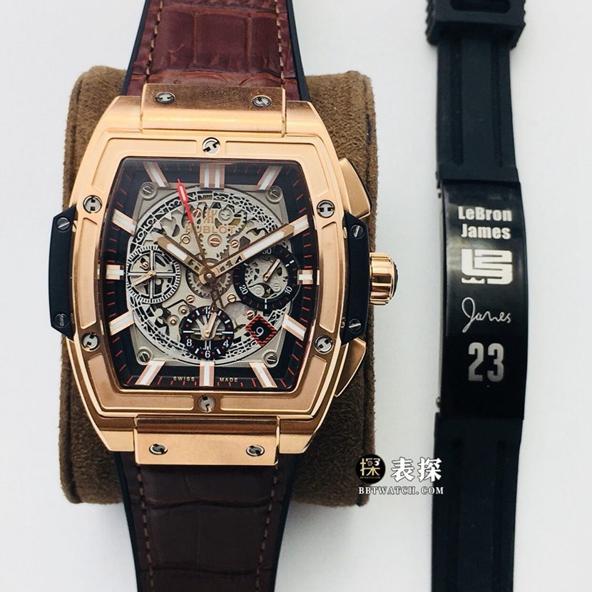 Hublot Big Bang Spirit chronographe à plaque creuse 1: 1 réplique de montres modèle 641.OX.0183.LR