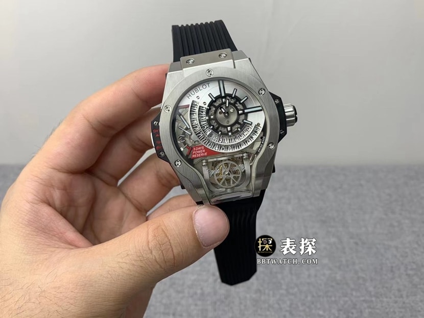 Hublot Heirloom 1:1 Super Clone Skeletonized Panda Plate Tourbillon Titanium Case Model 909.NX.1120.RX