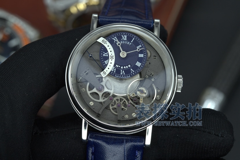 ZF Factory Breguet Heirloom 7097BB/GY/9WU Top Original Factory CollectSkeletonized Blue Gold Guilloche Dial with Retrograde Seconds