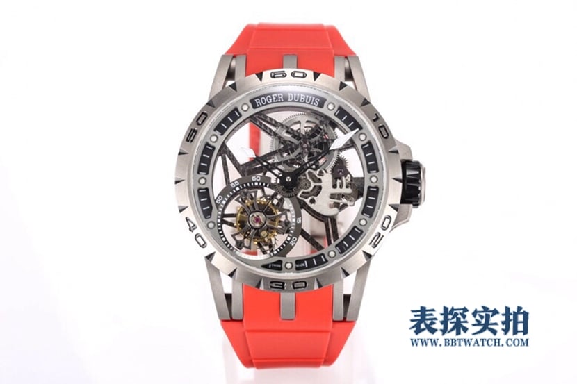 BBR King Roger Dubuis RDDBEX0479 Original Factory CollectTourbillon mit sternförmigem Rahmen und keltischem Kreuz mechanisch rot