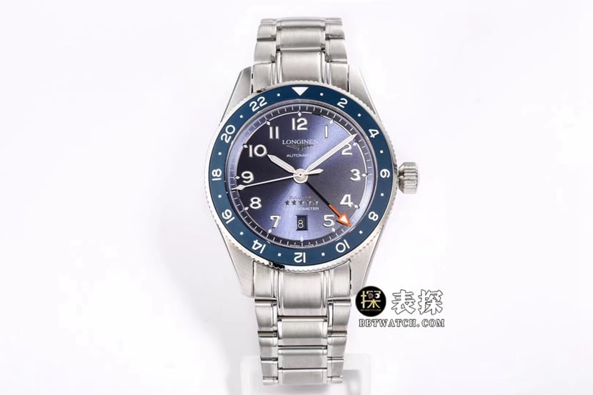 Pioneer Longines Original Factory Replik-Uhren, blaues Stahlarmband, Modell L3.812.4.93.6